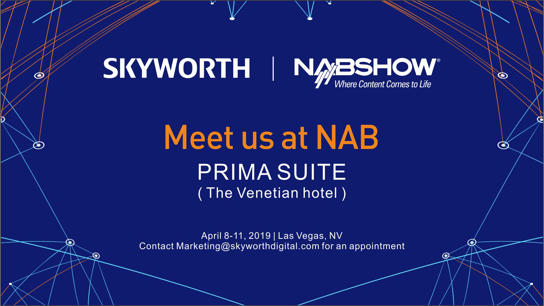 Invitation of NAB Show 2019